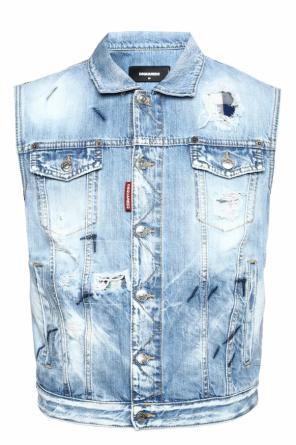 Denim vest with holes, zdjęcie 1 Denim vest with holes od Dsquared2